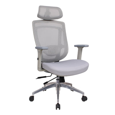Moderne Einfachheit Gebogene Trapezförmige Bequeme Netz-Schwamm-Metall-Schreibtischstuhl Armlehne Kopfstütze Liege für das Home Office 