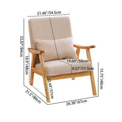 Chaise d'appoint en bois massif avec dossier et accoudoirs en cuir à gratter pour chat traditionnel japonais rectangulaire carré trapézoïdal pour salon 
