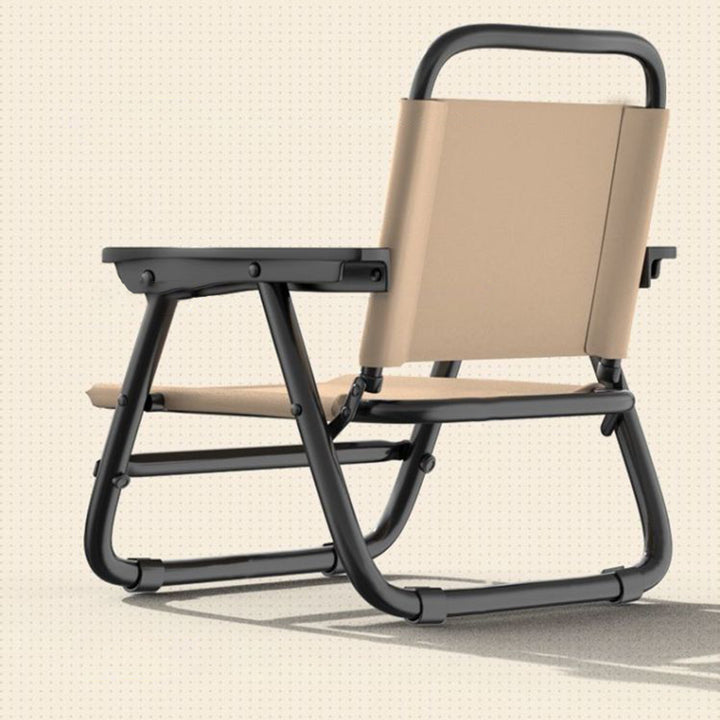 Chaise à dossier et accoudoirs en tube d&