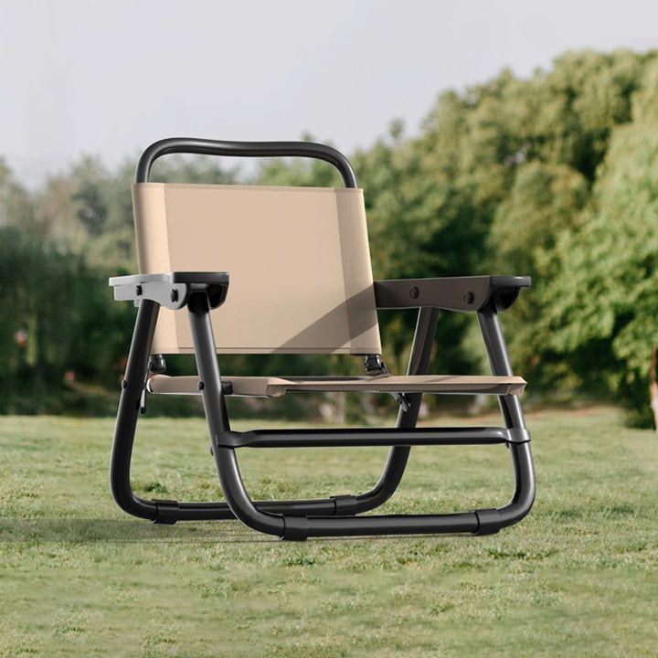 Chaise à dossier et accoudoirs en tube d&