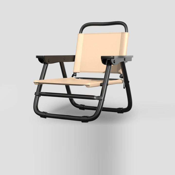 Chaise à dossier et accoudoirs en tube d&