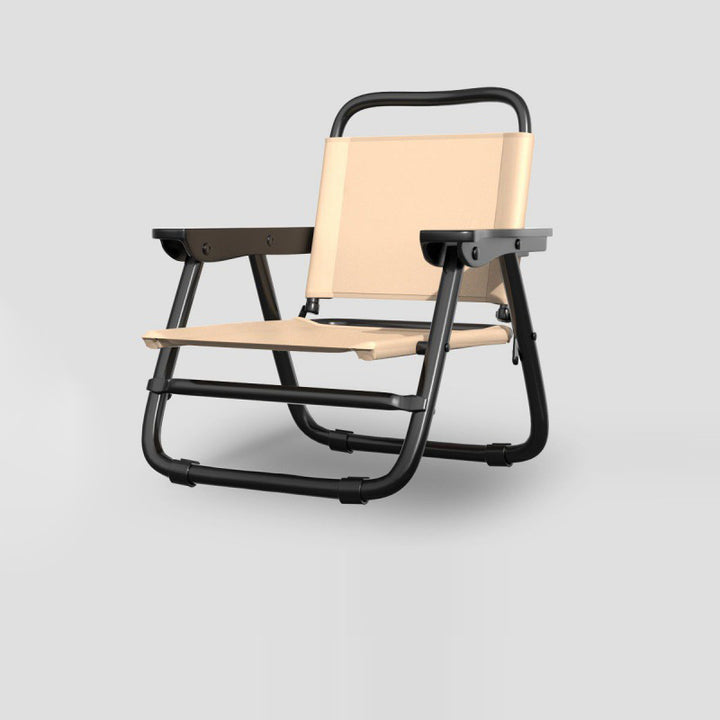 Chaise à dossier et accoudoirs en tube d&