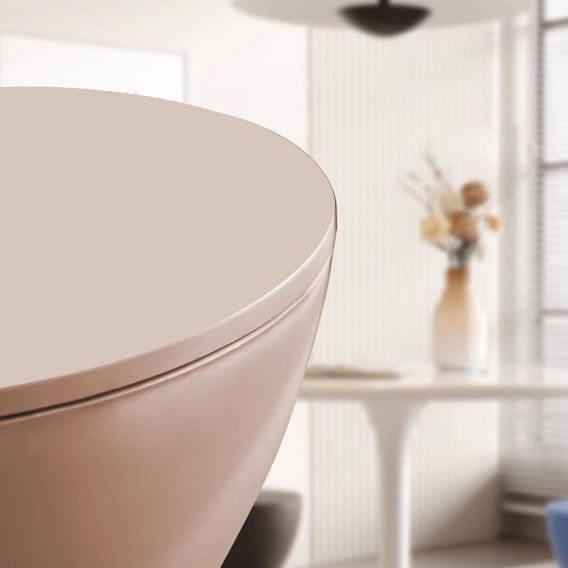 Chaise en plastique ronde en forme de sablier minimaliste moderne sans dossier pour salon 
