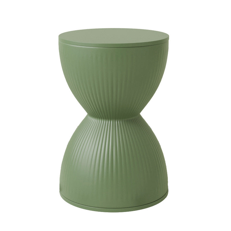 Silla de plástico redonda con forma de reloj de arena de simplicidad moderna para sala de estar 