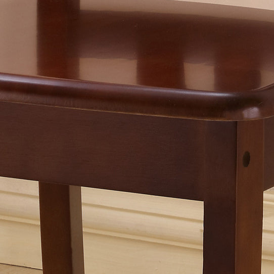 Traditioneller chinesischer quadratischer paralleler Massivholz-Esszimmerstuhl Rückenlehne ohne Armlehnen für Esszimmer 