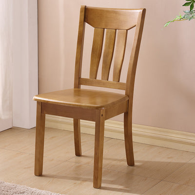 Traditional Chinese Square Parallel Solid Wood Dining Chair Backrest Armless For Dining Room