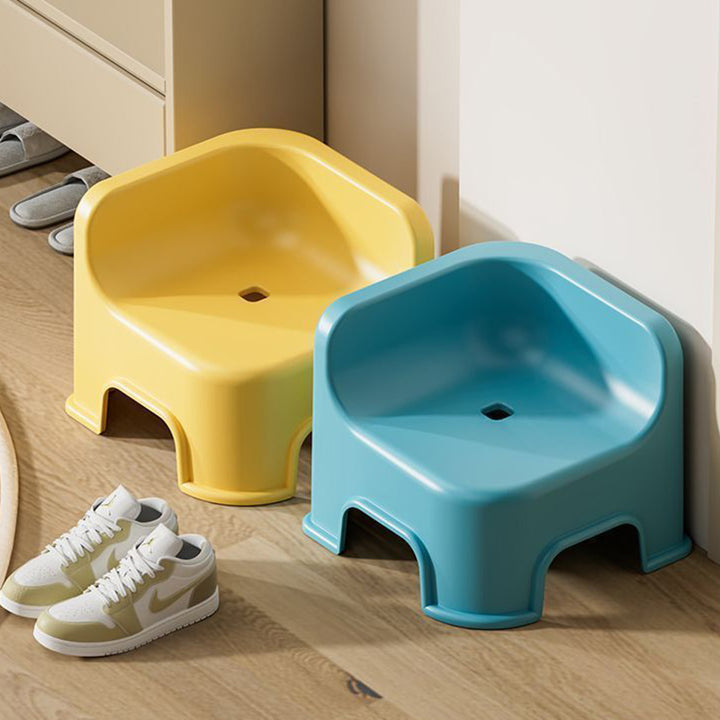 Modern Simplicity Kids Square Plastic Low Stool For Living Room