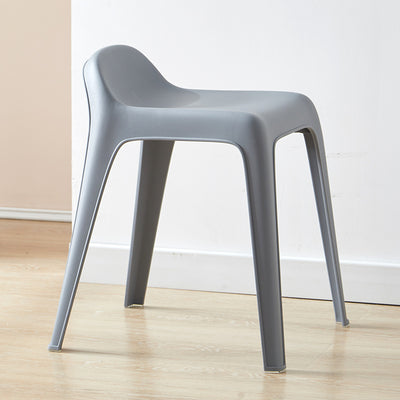 Modern Minimalist Square Curved Plastic Chair For Living Room