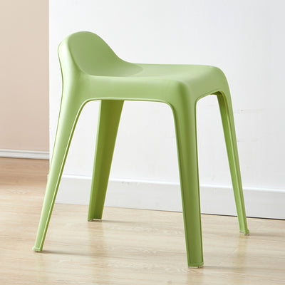 Modern Minimalist Square Curved Plastic Chair For Living Room