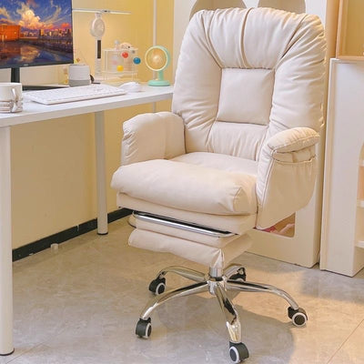 Modern Simplicity Square Soft Sticky Tech Fabric Metal Desk Chair Backrest Armrest For Home Office