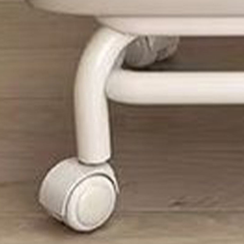 Chaise Mobile à Poulie Carrée Moderne Minimaliste en Cuir Napa avec Dossier en Métal pour Salon 