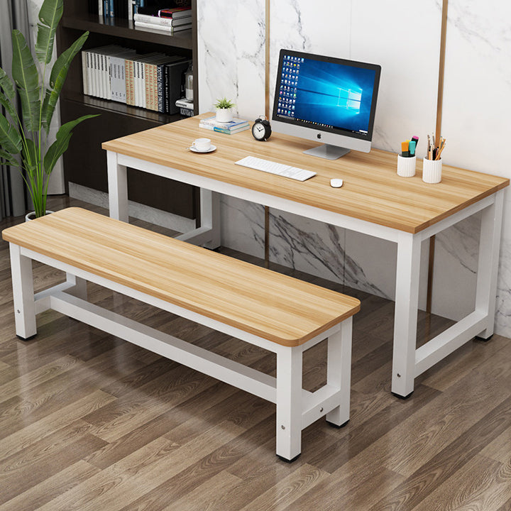 Modern Minimalist Rectangle Three Bar Plate Metal Shoe Bench Low Stool For Living Room