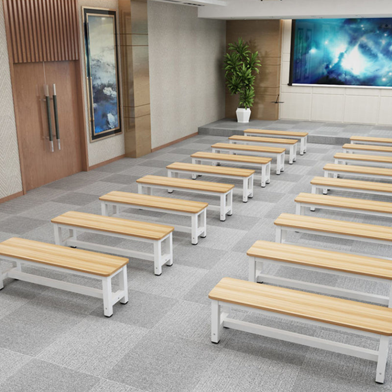 Modern Minimalist Rectangle Three Bar Plate Metal Shoe Bench Low Stool For Living Room