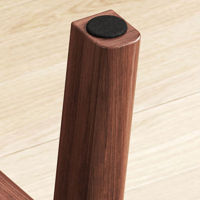 Modern Minimalist Rectangle PU Leather Solid Wood Shoe Bench Low Stool For Living Room