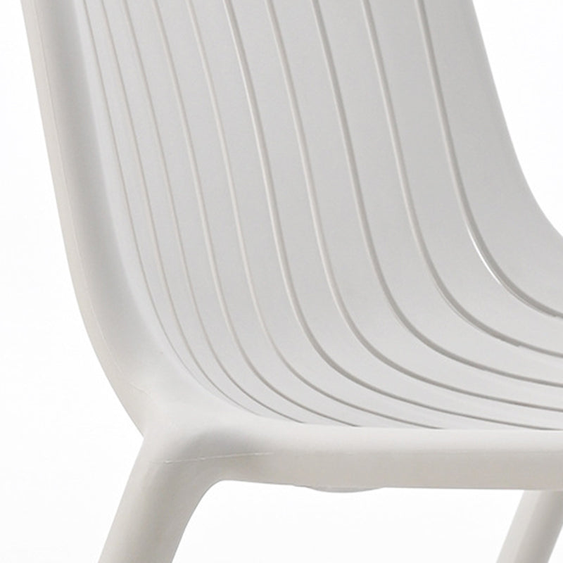 Contemporary Scandinavian Curved Square Seam PP Chair Backrest For Living Room