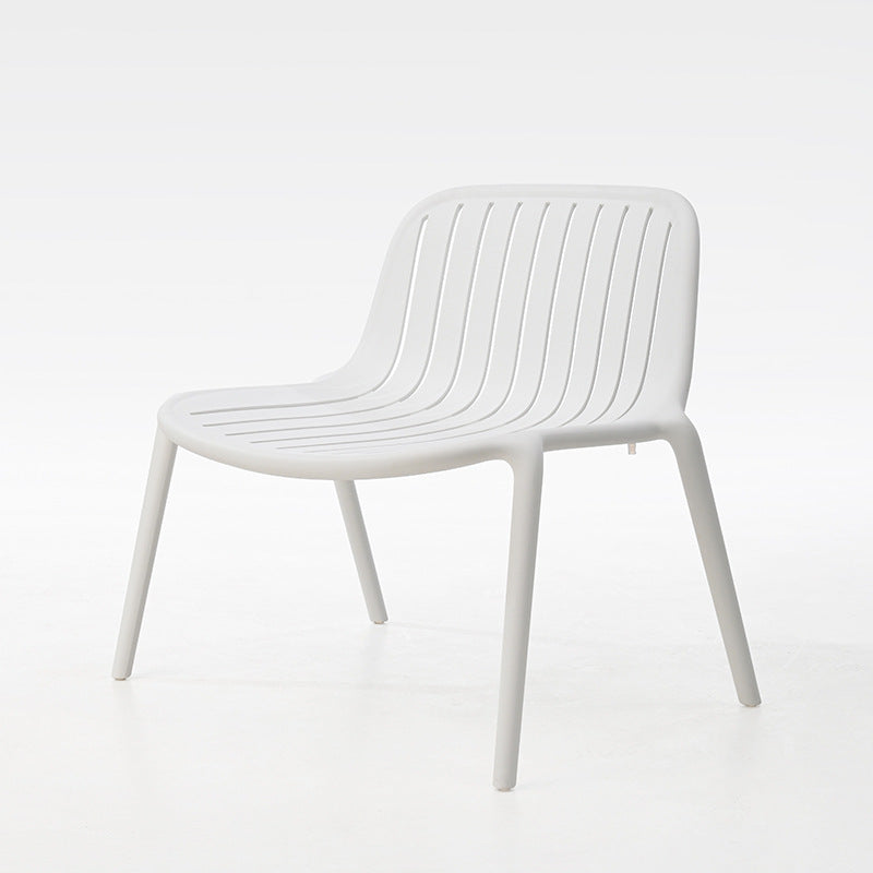 Contemporary Scandinavian Curved Square Seam PP Chair Backrest For Living Room