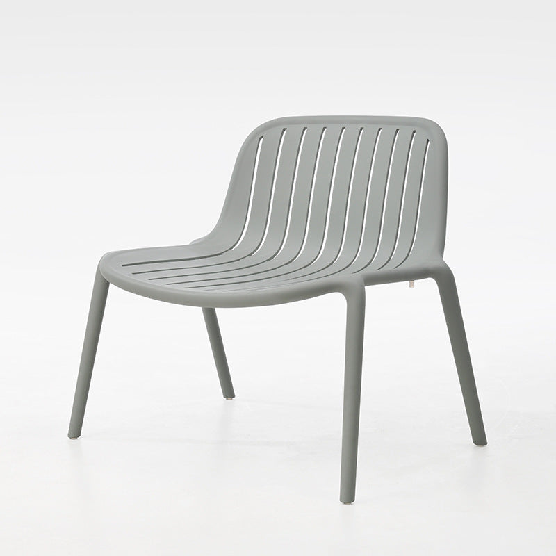 Contemporary Scandinavian Curved Square Seam PP Chair Backrest For Living Room