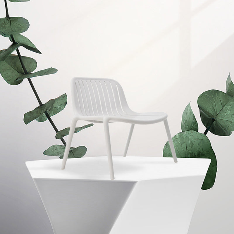 Contemporary Scandinavian Curved Square Seam PP Chair Backrest For Living Room