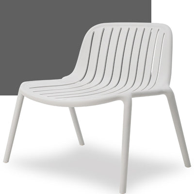 Contemporary Scandinavian Curved Square Seam PP Chair Backrest For Living Room