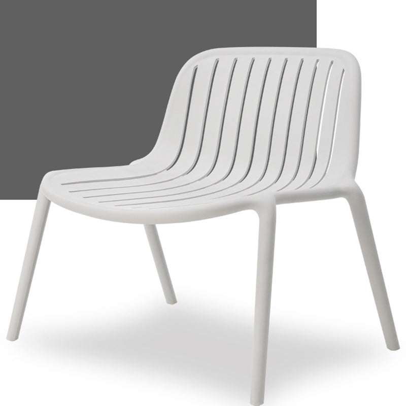 Contemporary Scandinavian Curved Square Seam PP Chair Backrest For Living Room