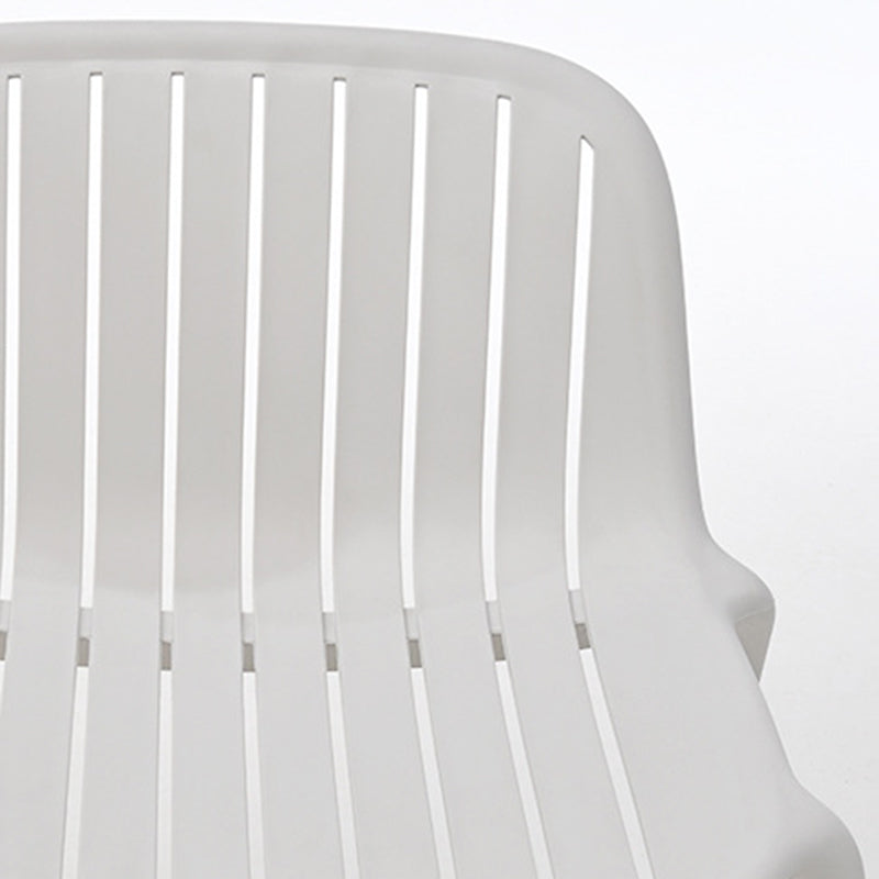 Contemporary Scandinavian Curved Square Seam PP Chair Backrest For Living Room
