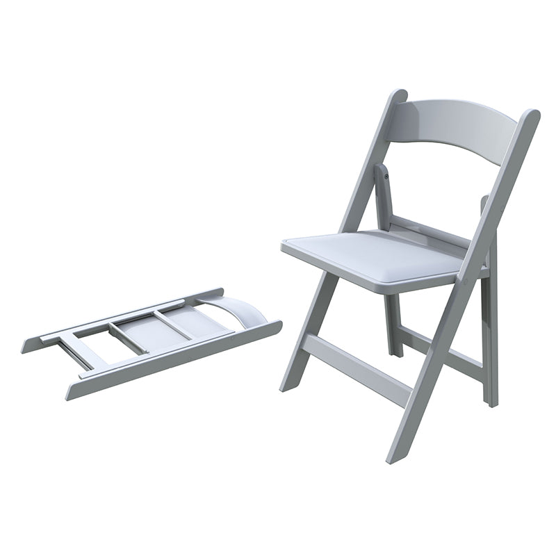 Chaise en plastique carrée pliable minimaliste moderne avec dossier pour salon 