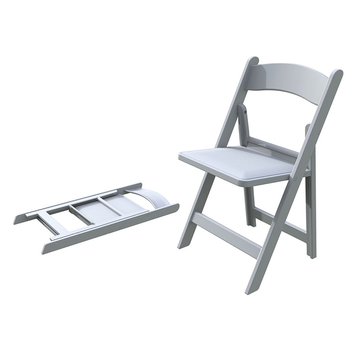 Chaise en plastique carrée pliable minimaliste moderne avec dossier pour salon 