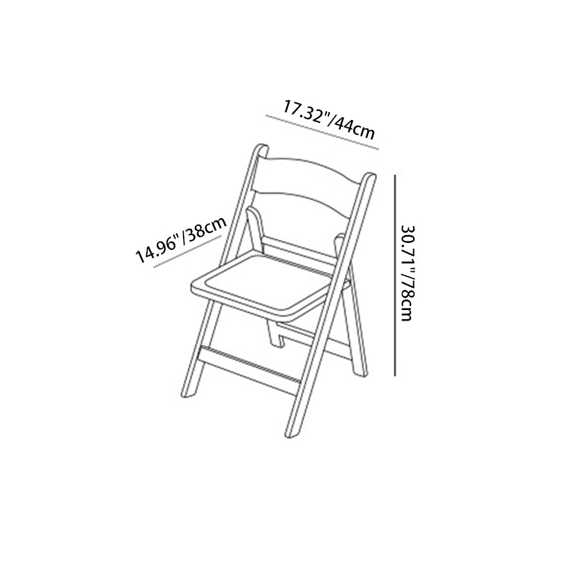 Modern Minimalist Foldable Square Plastic Chair Backrest For Living Room