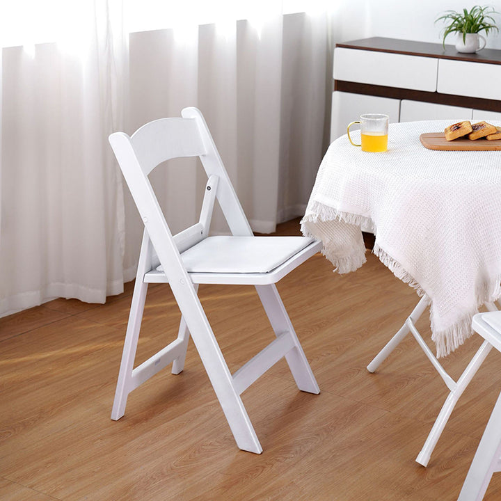 Chaise en plastique carrée pliable minimaliste moderne avec dossier pour salon 