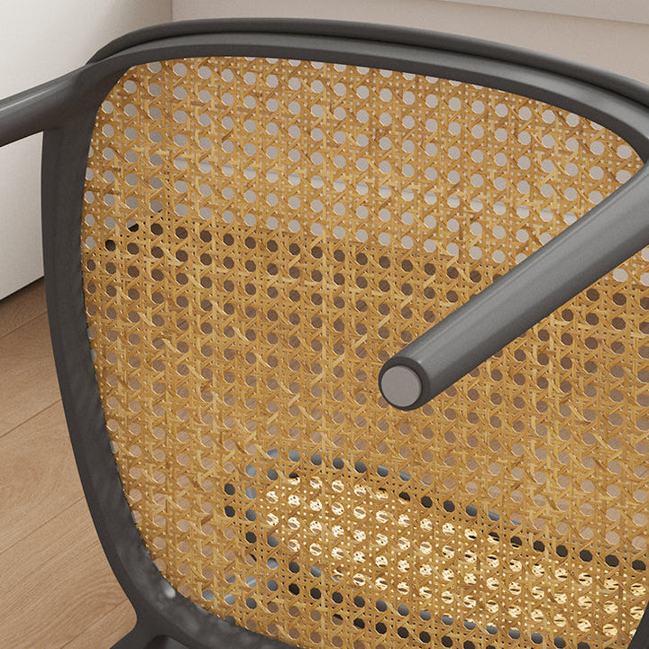 Zeitgenössischer Retro-Webstuhl PP Schwamm quadratischer Esszimmerstuhl Rückenlehne für Esszimmer 