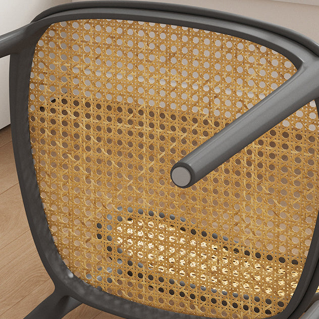 Zeitgenössischer Retro-Webstuhl PP Schwamm quadratischer Esszimmerstuhl Rückenlehne für Esszimmer 
