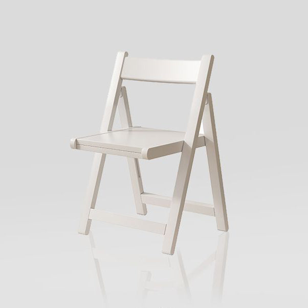 Chaise de salle à manger carrée en bois de caoutchouc et cuir à la simplicité moderne avec dossier pliable pour salle à manger 