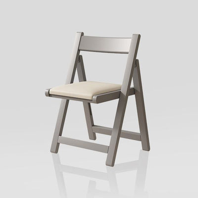Chaise de salle à manger carrée en bois de caoutchouc et cuir à la simplicité moderne avec dossier pliable pour salle à manger 