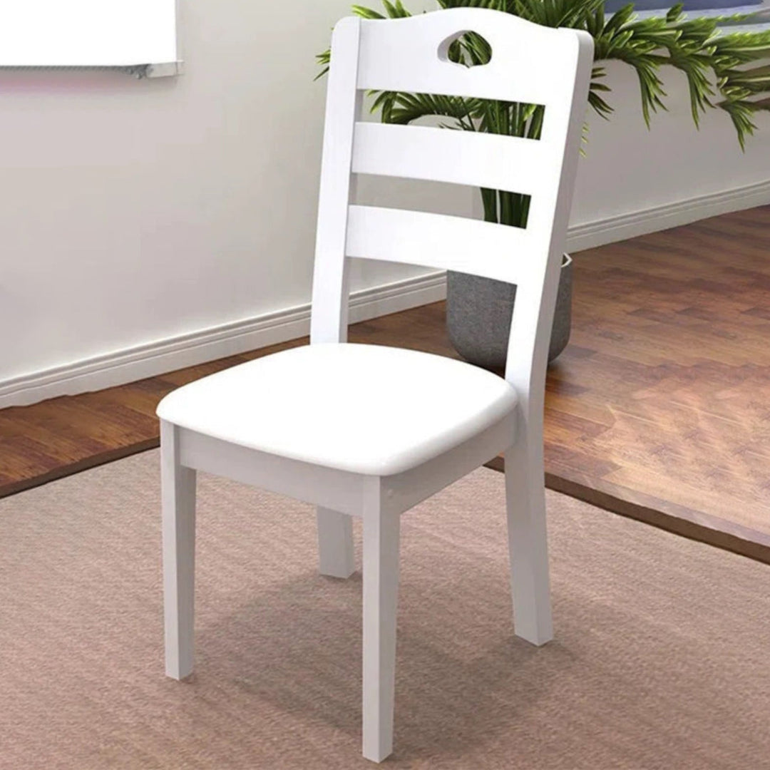 Traditional Chinese Rubber Wood Square Border Dining Chair Backrest For Dining Room