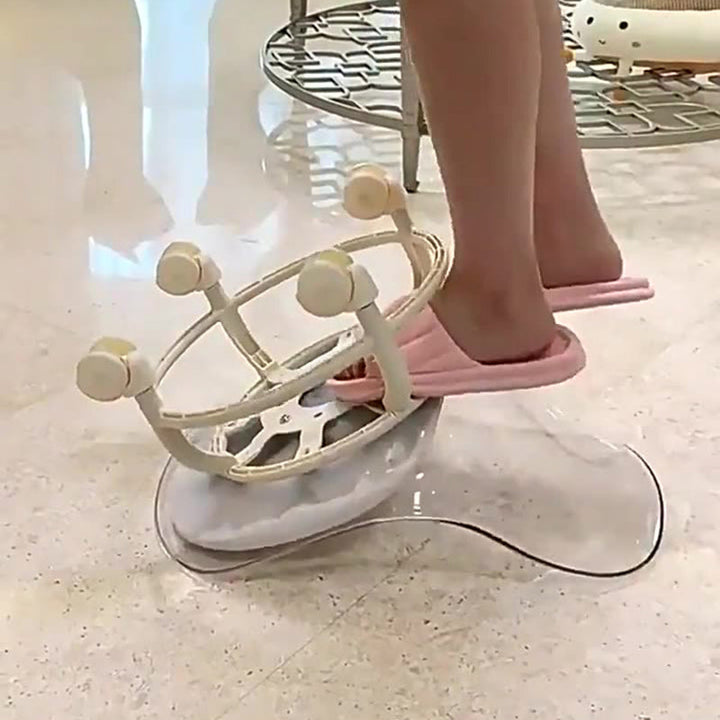 Zeitgenössischer skandinavischer Kinderhocker aus Acryl, Leder, Schwamm und Metall, rund, niedriger Hocker mit Rückenlehne, beweglich für das Wohnzimmer 