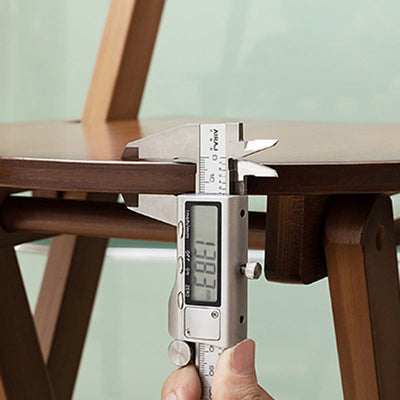 Simplicidad Moderna Taburete Redondo de Bambú con Respaldo, Reposapiés, Plegable para Cocina 