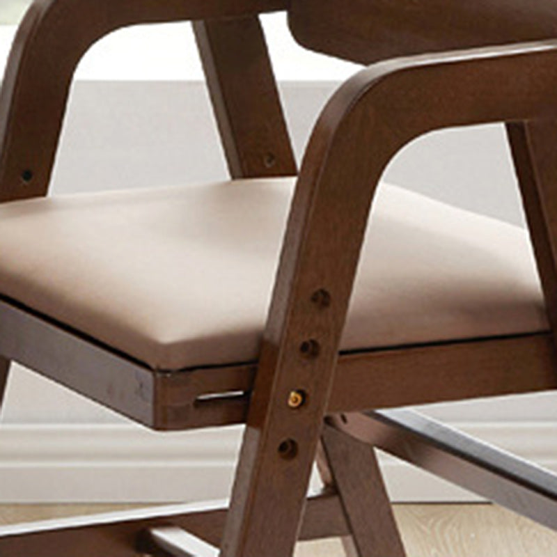 Simplicité moderne Enfants Bois de Caoutchouc Tissu Éponge Structure Carrée Trapézoïdale Bureau Chaise Repose-pieds Réglable Pour Maison Bureau 