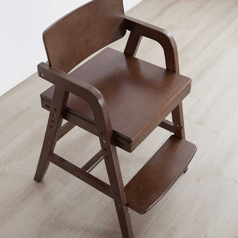 Simplicité moderne Enfants Bois de Caoutchouc Tissu Éponge Structure Carrée Trapézoïdale Bureau Chaise Repose-pieds Réglable Pour Maison Bureau 