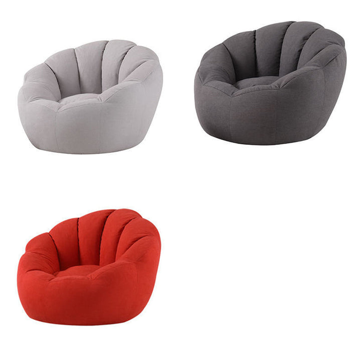 Repose-pieds rond paresseux en coton fin scandinave contemporain pour salon 
