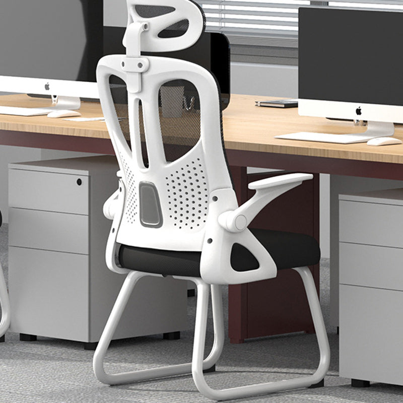 Modern Simplicity Polyester Mesh PP Sponge Latex Iron Square Desk Chair Backrest Armrest For Home Office