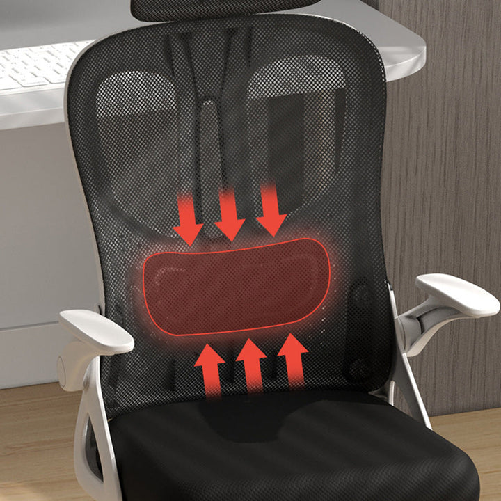 Modern Simplicity Polyester Mesh PP Sponge Latex Iron Square Desk Chair Backrest Armrest For Home Office