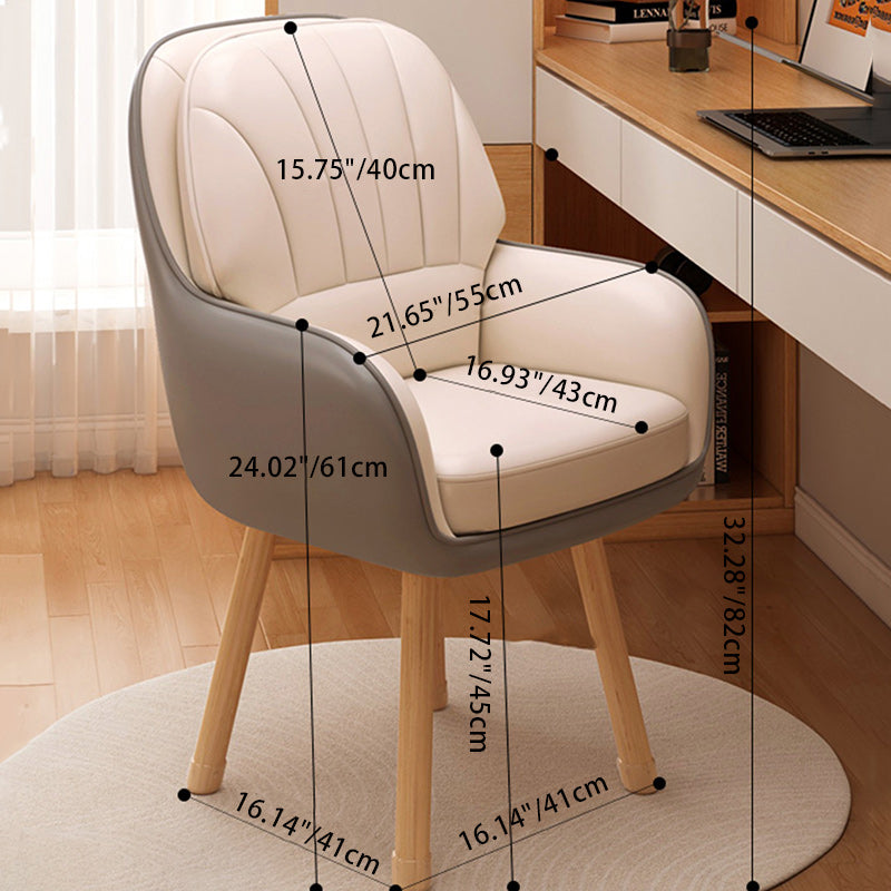 Tabouret de coiffeuse carré contemporain scandinave en tissu velours latex bois avec dossier pivotant pour chambre 
