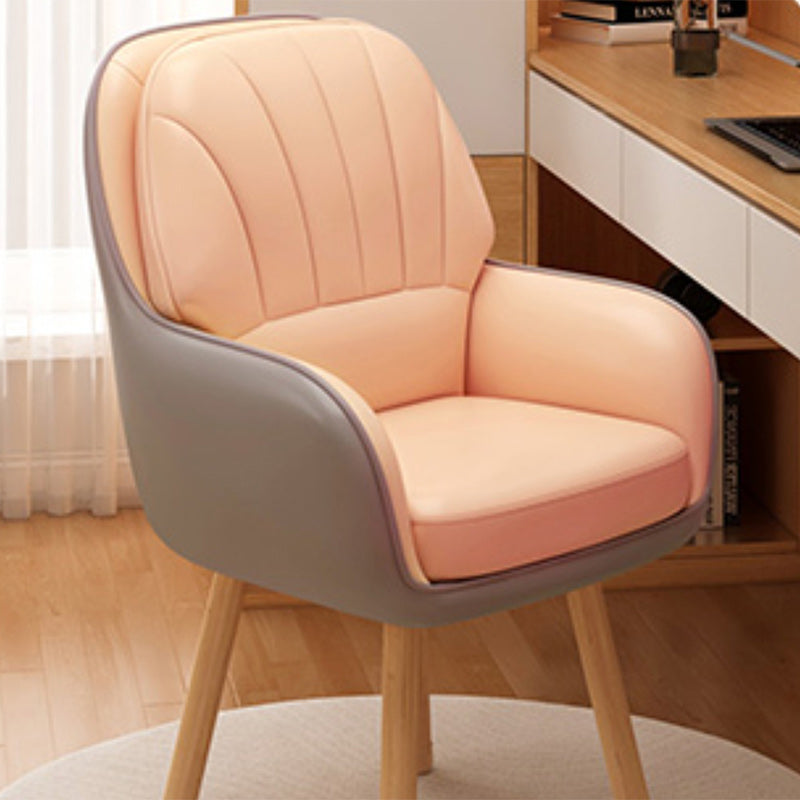 Tabouret de coiffeuse carré contemporain scandinave en tissu velours latex bois avec dossier pivotant pour chambre 