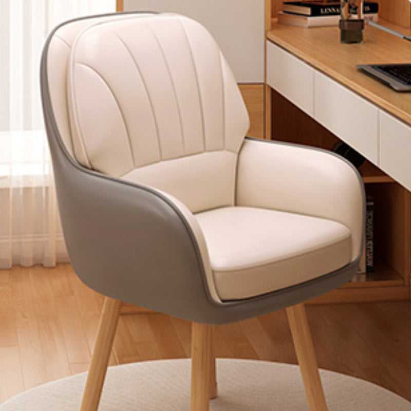 Tabouret de coiffeuse carré contemporain scandinave en tissu velours latex bois avec dossier pivotant pour chambre 