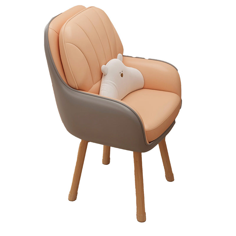 Tabouret de coiffeuse carré contemporain scandinave en tissu velours latex bois avec dossier pivotant pour chambre 