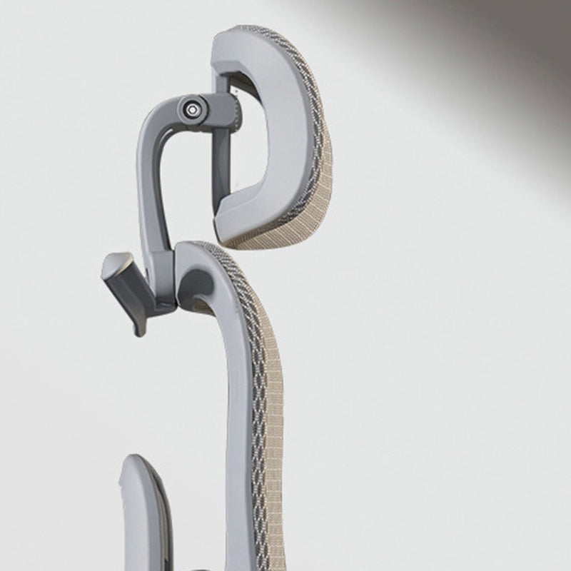 Simplicité Moderne Nylon Maille Métal Éponge Carré Chaise de Bureau Élévatrice avec Appui-tête, Repose-pieds, Dossier pour Maison Bureau 