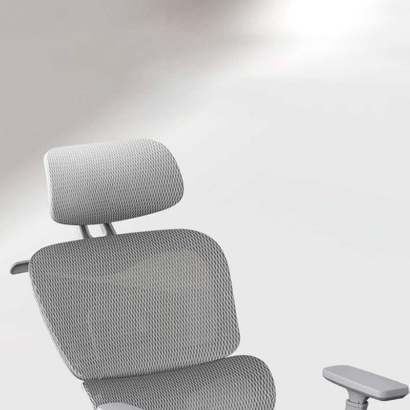 Simplicité Moderne Nylon Maille Métal Éponge Carré Chaise de Bureau Élévatrice avec Appui-tête, Repose-pieds, Dossier pour Maison Bureau 