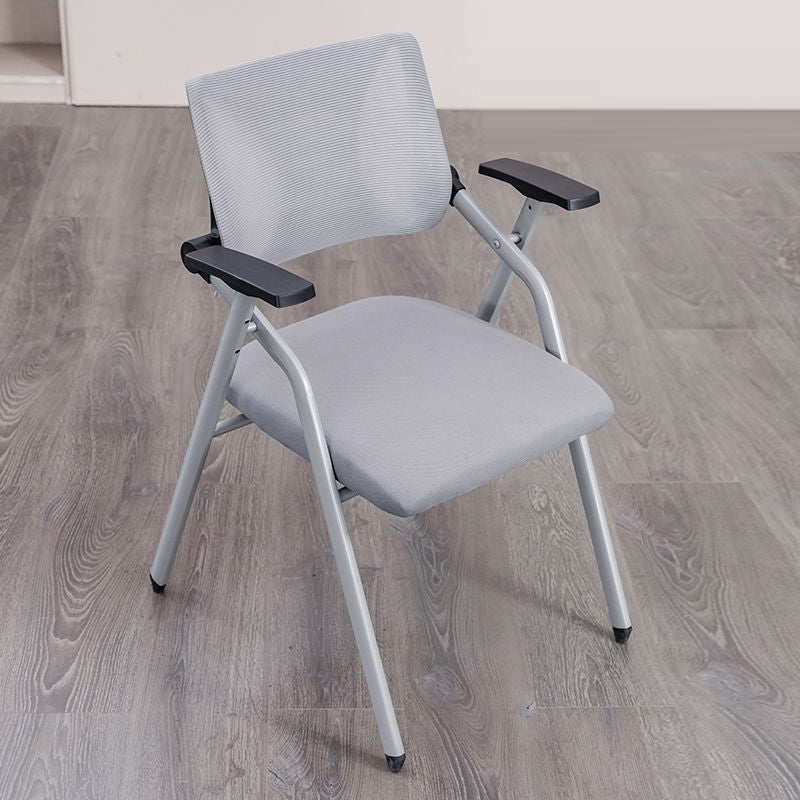 Moderner minimalistischer Netzschwamm-Metall-Quadrat-Schreibtischstuhl mit klappbarer Rückenlehne und Tischplatte für Home Office 