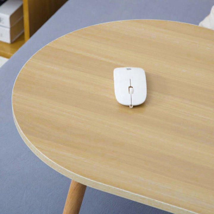 Contemporary Scandinavian Plywood Beech Wood Curved Folding Desk For Bedroom