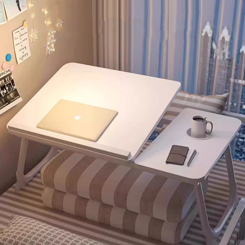 Contemporary Scandinavian Rectangular MDF Iron Folding Laptop Desk Desktop Adjustable For Bedroom